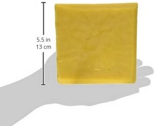 Texas Beeswax 1 lb, Filtered Yellow Wax from Texas Beekeepers - Smells