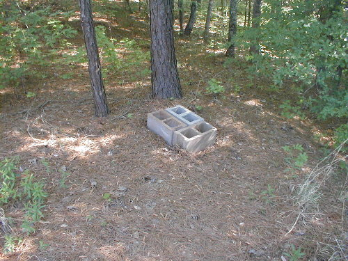 cinder blocks